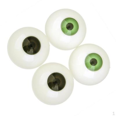 2 Paar Halbrunde Hohlaugen aus Kunststoff für Puppenmaske, Schädel, Halloween-Requisite
