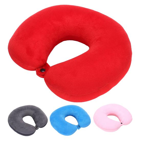Travel Pillow Comfortable U-shaped Polyester Soft Touching Lazy Support Travel Pillow for Dorm