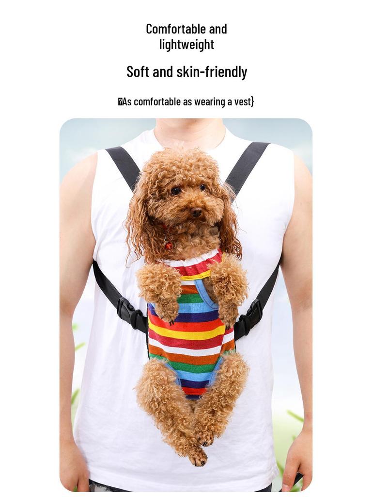 Portable Mesh Backpack for Small & Medium Dogs and Cats - Breathable Travel Carrier