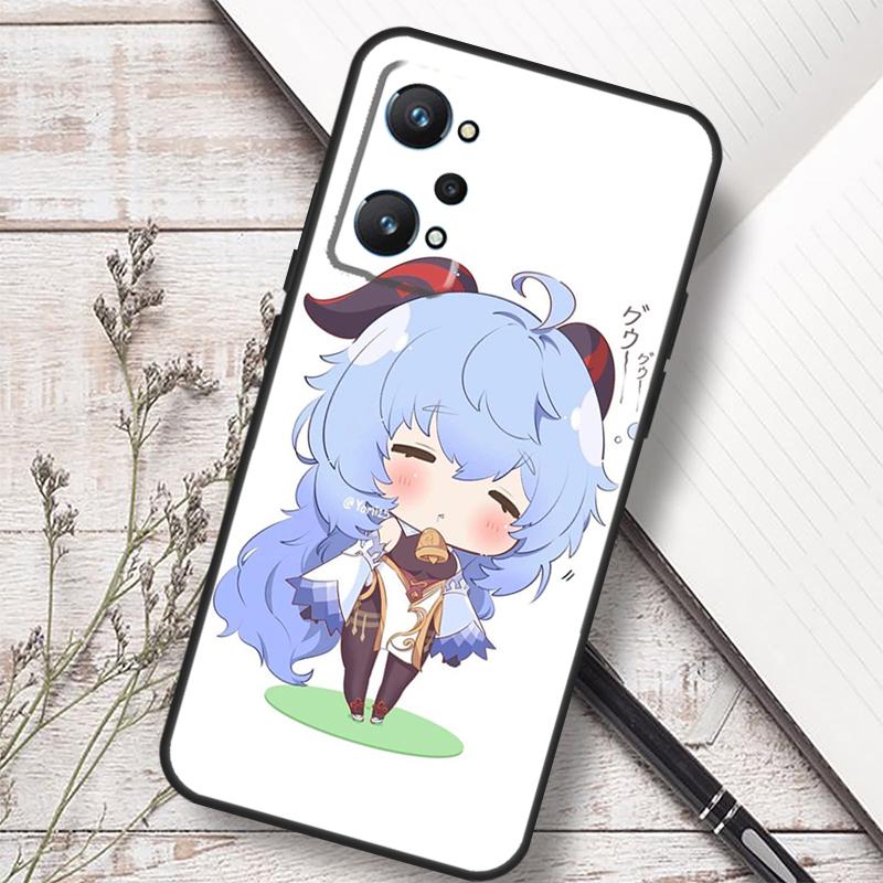 Genshin Impact Ganyu For Realme 12 13 10 11 14 Pro Plus GT 6T 6 5 GT7 Pro C61 C55 C53 C51 C21Y C25S C75 C67 Case