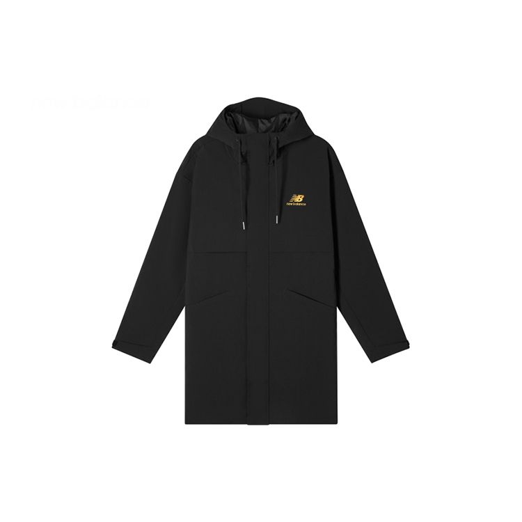 

New Balance Куртка с капюшоном с принтом Мужские топы Черный AMJ11337-BK