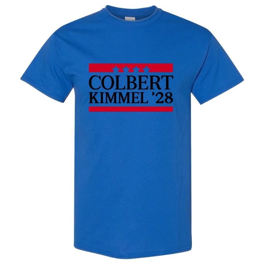 Colbert Kimmel 2028 Vintage Funny Political Campaign USA T Shirt Election Tee XL