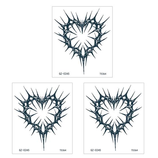 Yousheng 3Pcs Waterproof Tattoo Sticker for Men Women, Face Body Arm Chest Shoulder Thigh Waist Temporary Tattoo Decal, Long Lasting Body Art Fake