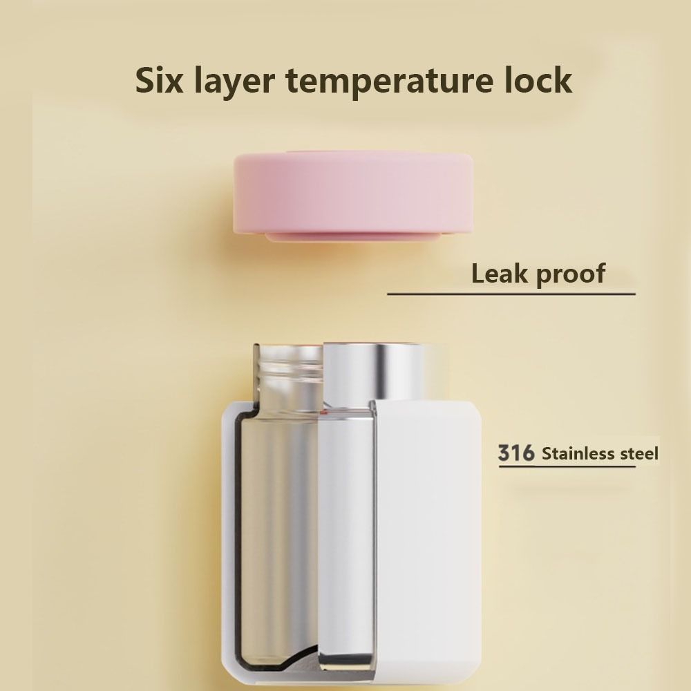 Insulated Mini Thermos Cup 180ml Thermal Coffee Mug Creative Cartoon Hot Water Bottle  Travel