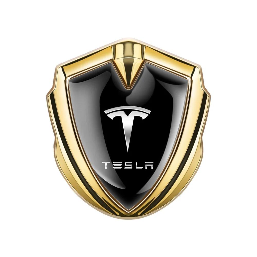 

Автомобильная наклейка Tesla 1/2 шт. 3D Металлический кузов автомобиля Багажник Значок Декоративная наклейка Аксессуары Для Tesla Model 3 Model S Model X Cybertr 1pc золотой