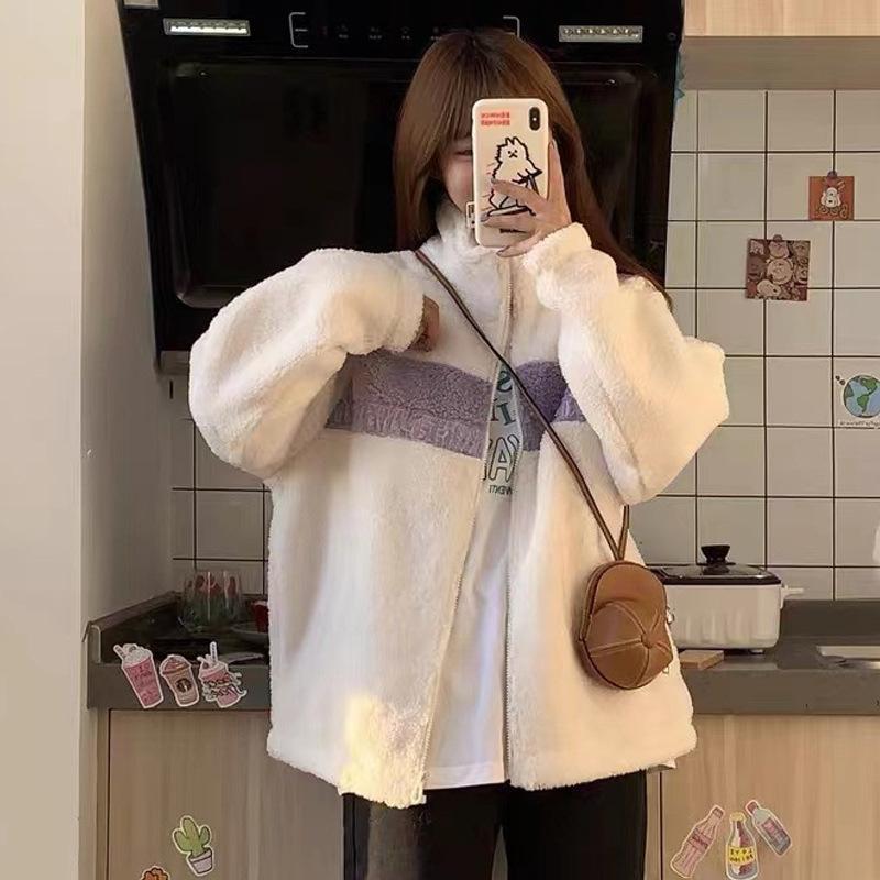 

Женская хлопковая куртка с капюшоном из овечьей шерсти M абрикосовый