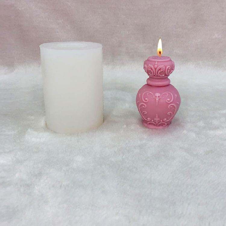 Tulip Shape Resin Mould Perfume Bottle Candle Silicone Mold Plaster Aromatherapy