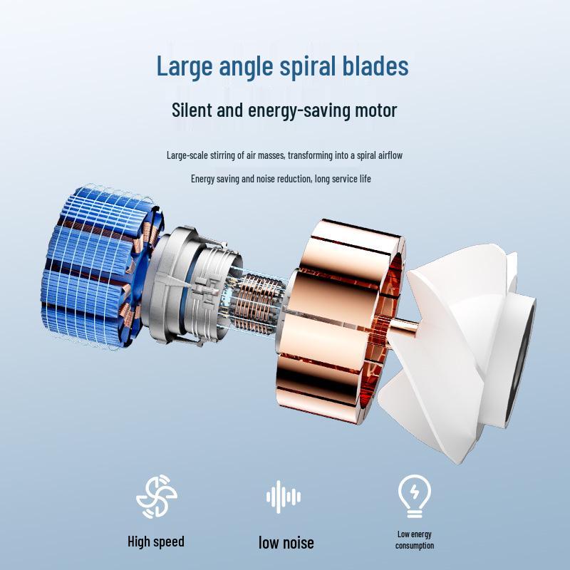 2026 Turbocharged Handheld USB Rechargeable Fan with Stepless Speed Control and Large Airflow