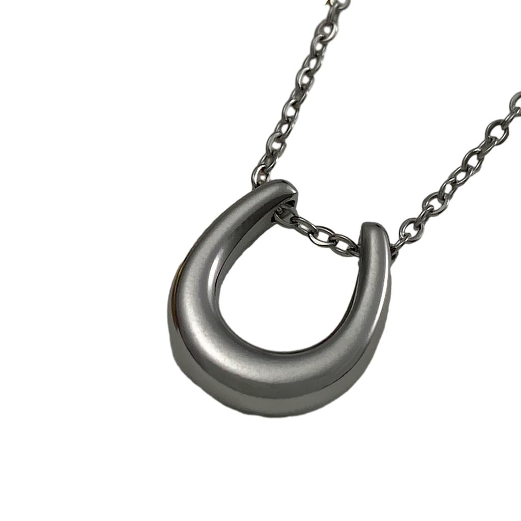 U-förmige Charm-Halskette Hufeisen-Charm-Halskette Hochzeitsschmuck-Accessoires für Frauen Mädchen Geburtstag Valentinstag