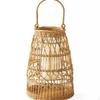 Candle Lantern Decorative Rattan Coastal for Porch