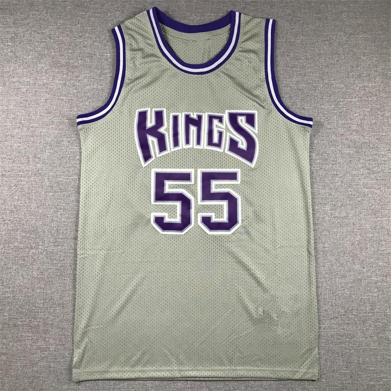 Męska Koszulka do Koszykówki Williams 55 Kings Vintage Haftowana Styl Retro Mieszanka Bawełny Unisex Koszulka Sportowa