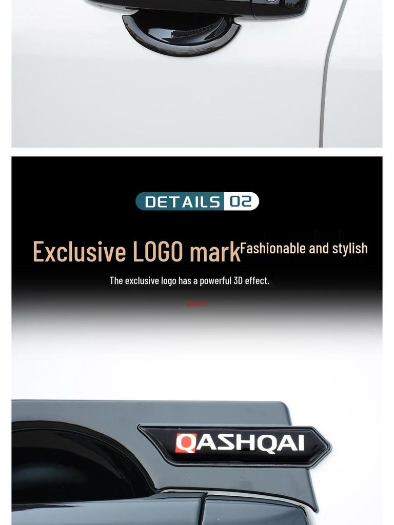 Qashqai Außentürgriffschalen-Aufkleber - Kratzschutz & Dekorative Zubehörteile