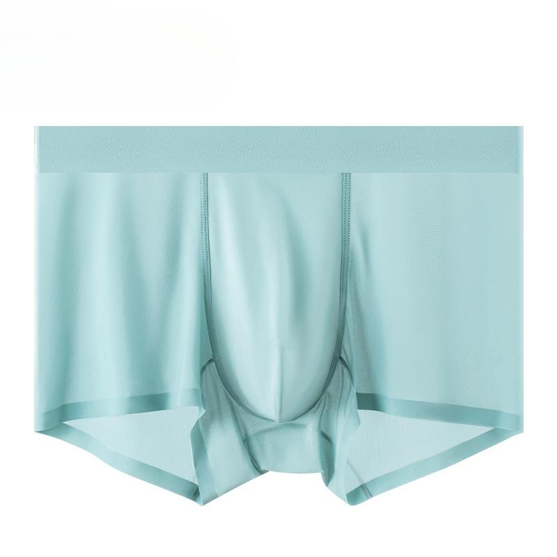 Pánské boxerky z čisté bavlny, antibakteriální, s vnitřním rozkrokem, prodyšné, pro chlapce, jednobarevné, pro mladé muže, do poloviny pasu