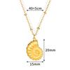 Summer style conch necklace suitable for women's summer beach travel and fashionable Zircon matching