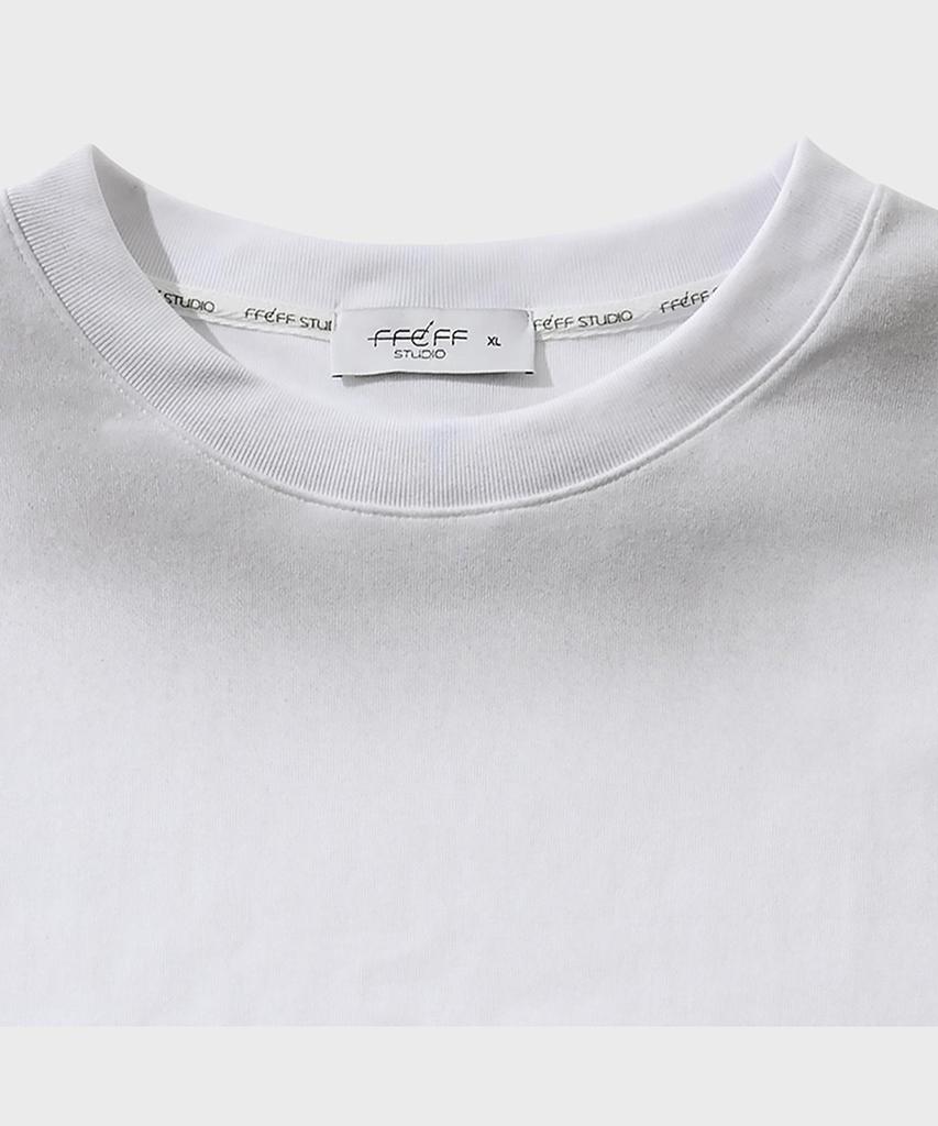 Pep Studio Stain Washed Efro Logo Long Sleeve T-Shirt (White)