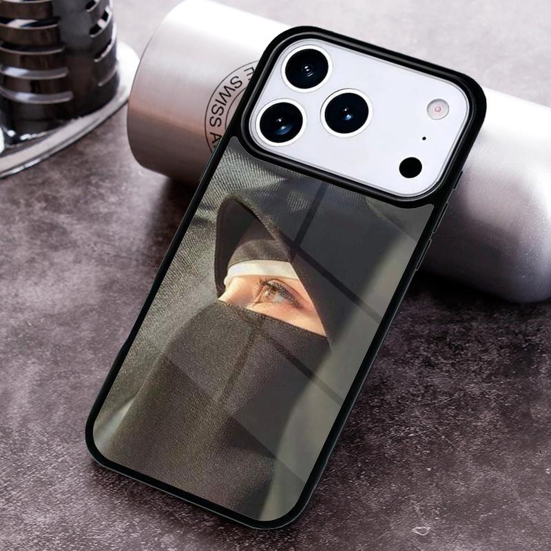 Muslim Islamic Arabic Hijab Girl Phone Case for iPhone 17 16 15 Pro Max Air 14 13 12 11 Plus Shockproof Capa Cover
