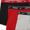 Nike Alphabet Print Elastic Waist Fitted Boxer Briefs 3-Pack Men Underwear KE1107-012