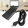 Conference Recessed Power Strip Table Socket Furniture Outlet PD 20W Fast Charging 2 USB Ports 1.5m Cord