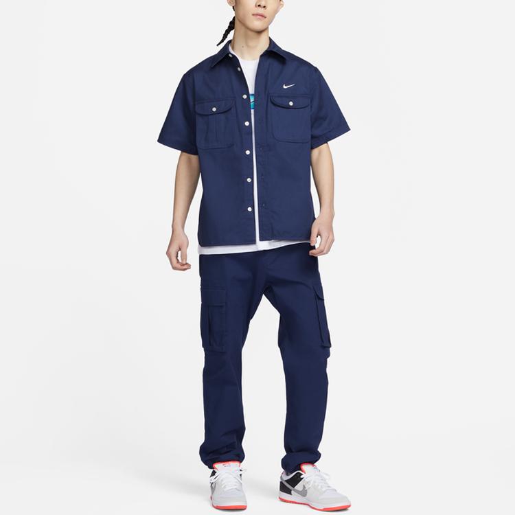 New Nike Shirt Men's Deep Navy Blue DV9076-410