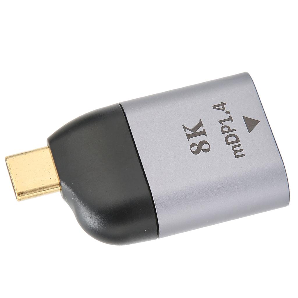 USB C to MiniDP Adapter 8K At 60Hz USB Type C to MiniDP Male to Female Converter Support for Windows for Android