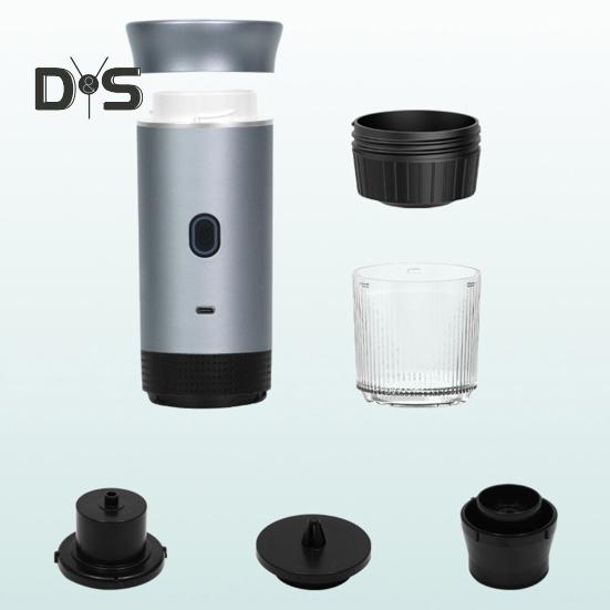 Portable Electric Espresso Machine Coffee Machine Touch Operation 15bar Pump Pressure USB Rechargeable Wireless Coffee Machine