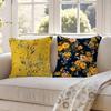 N-Niche Fresh Prints Style Art Pillow Case Anti-dustmite Pillowcase Invisible Zipper Silky Short Plush Sofa Cushion Cover