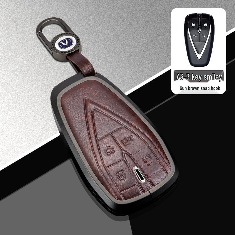 Changan Car Key Cover for Third Gen CS75 Plus, Yidong Plus, CS55, and CS35 Plus