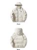 Men's High-End White Duck Down Jacket - Thick, Warm, Loose Fit with Hood