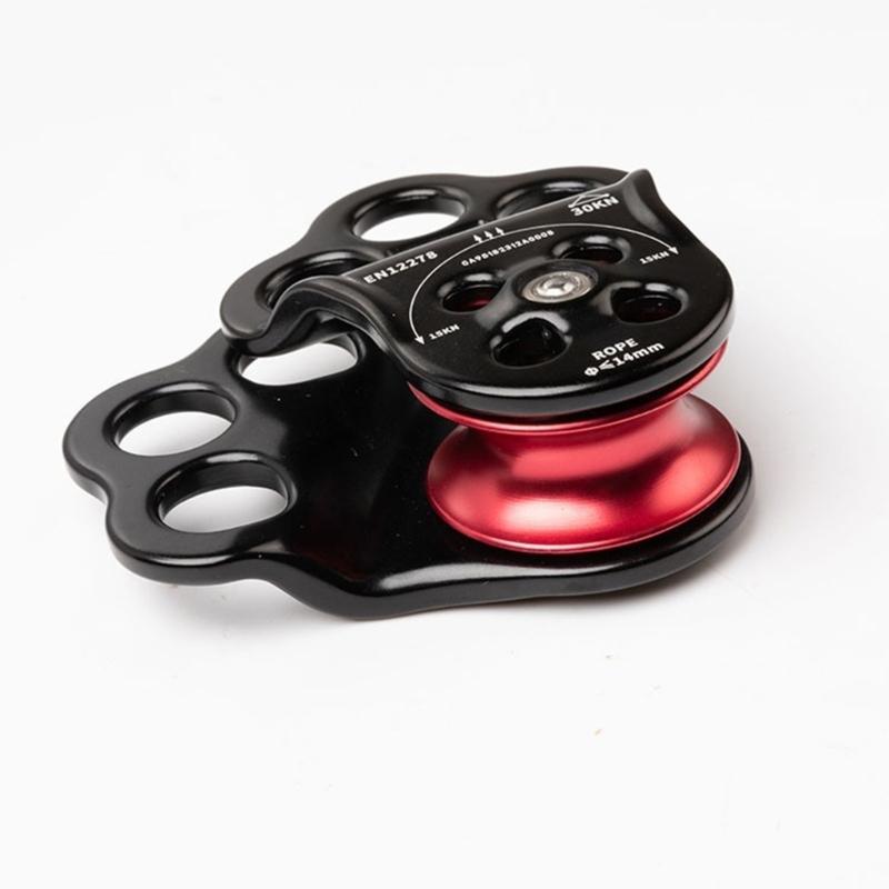 Double Bearing Pulley System Climbing Pulley for Childrens Ziplines Climbing Activity Ensuring Smooth Operations