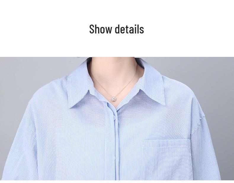 Camisa Listrada de Manga Longa Feminina - Moda Primavera 2025 para um Look Jovem e Estiloso