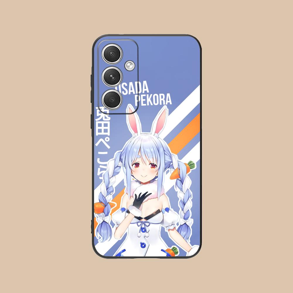 Holo Usada Pekora Matte TPU Mobile Phone Case for Samsung Galaxy S26 S25 S24 S23 S22 S21 S20 Note20 Plus FE Ultra Colorful Cover Galaxy Note20