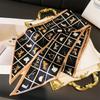 Scarf, Long Silk Scarf, Versatile Silk Scarf, Double-Layer Simulated Silk, Diagonal Scarf, Autumn And Winter Hair Binding And Scarf