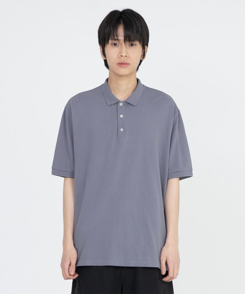 Beulaunyadeu Vintage Cotton Pique Shirt, Washed Purple
