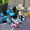 NORTHEUINS  Nordic Balloon Dog Figurines for Interior Resin Doggy Home Entrance Living Room Desktop Decoration Accessories Gifts