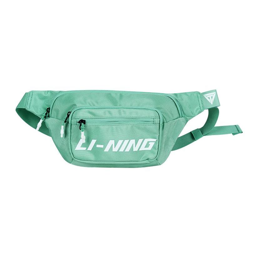 New LiNing Polyester Shoulder Bag, Crossbody Bag, Sling Bag, Fanny Pack Regular Unisex Green ABLS183-2
