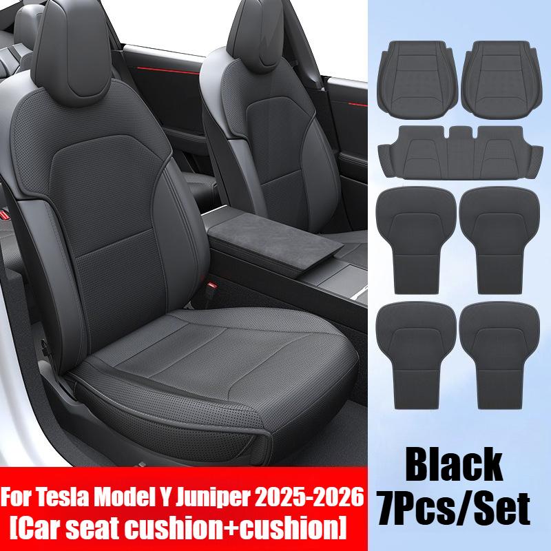 Xiaomi Universal Breathable Leather Seat Cushion for Tesla Model Y YL Juniper 2025+ Model 3 Highland 2024+ Ventilated Seat Cushions