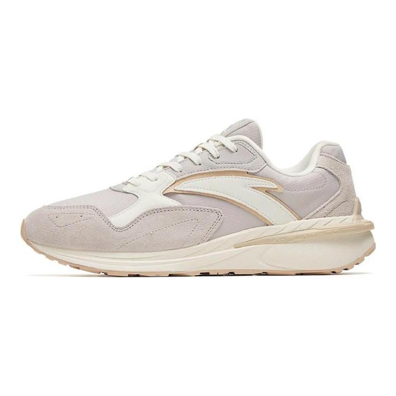 Anta Life Collection Campus Cultural Heritage Breathable And Wear Resistant Low Top Sports Casual Shoes Gray White 112248877-1
