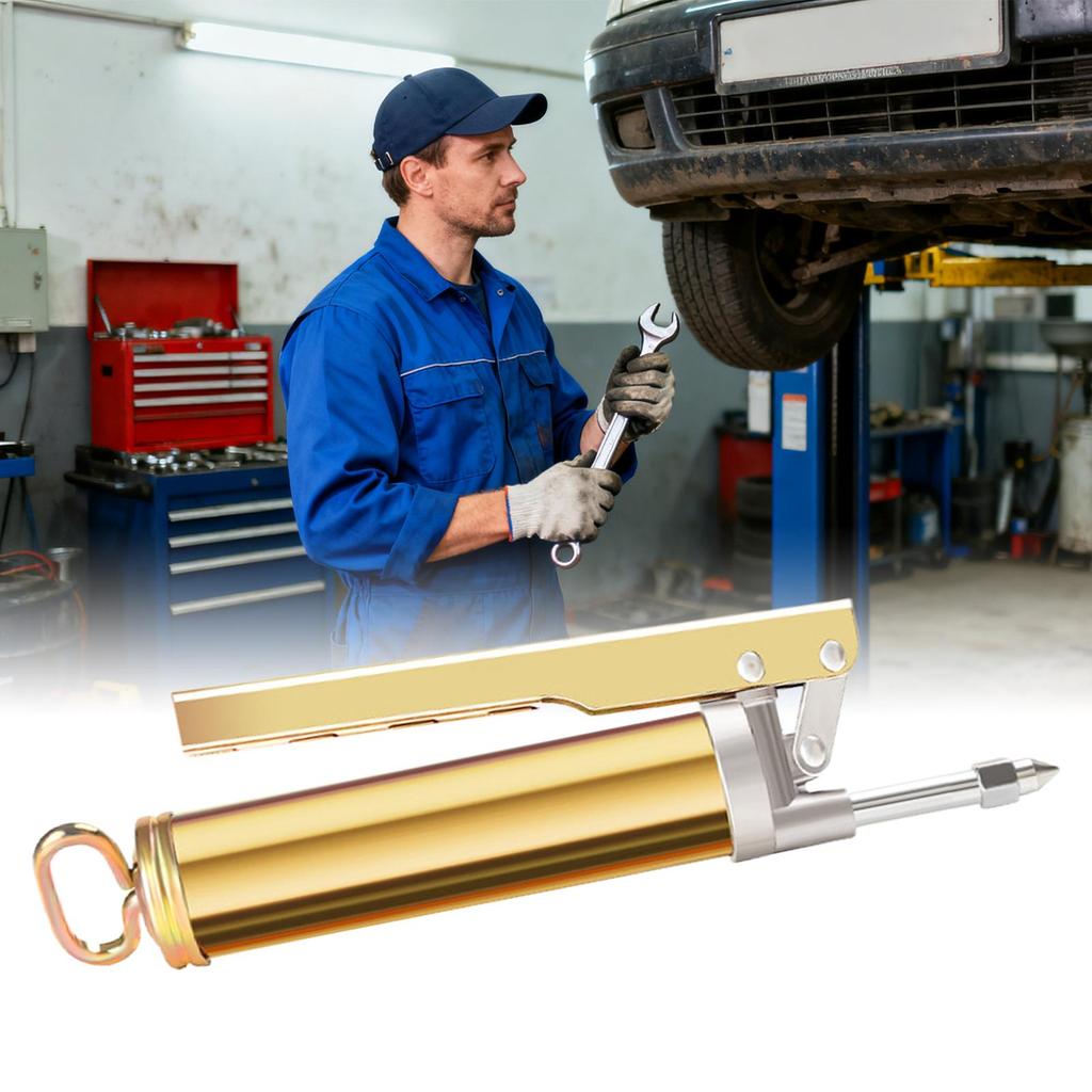Lubrication Tool Large Capacity Flexible Hose High Pressure Tool Heavy Duty Manual Lubricator for Auto Repair Mechanic Maintenan