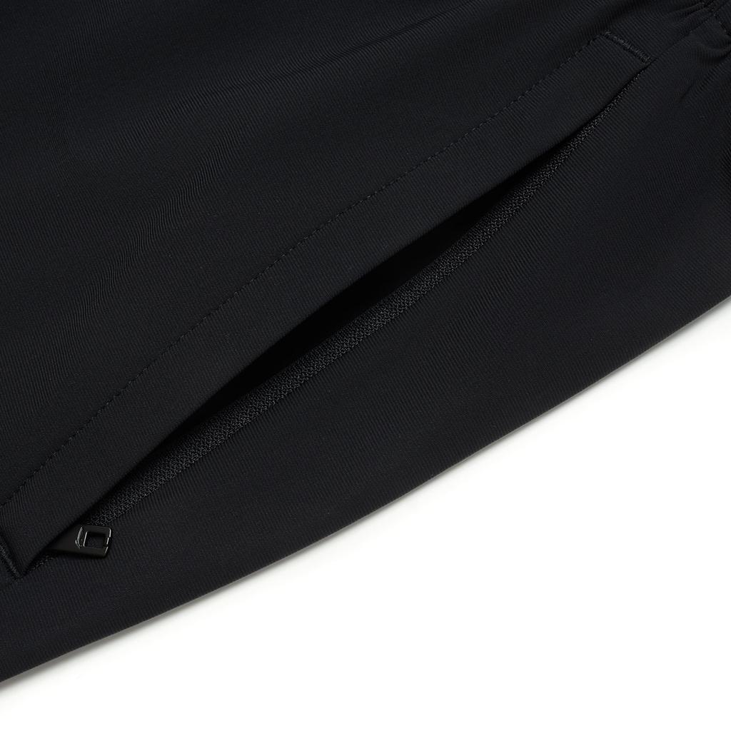 Li Ning Fitness Series Solid Color Straight Leg Ice Feel Moisture Wicking Knitted Sports Pants Men Pants Black AKYU413-1