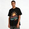 Retro Kindness Matters Sun Print Casual T-Shirt Pure cotton T-shirt
