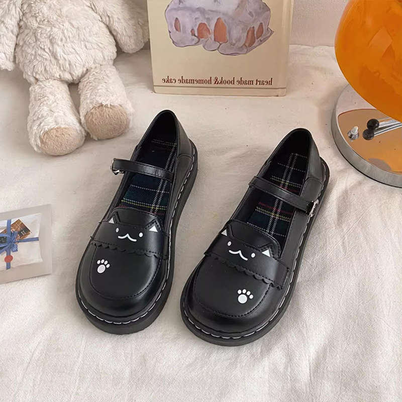 

Мода Мода Темперамент Женская обувь Весна Новая Обувь на плоской подошве Ретро Обувь Мэри Джейн Противоскользящая Повседневная обувь Простая Женская кожаная обувь 35