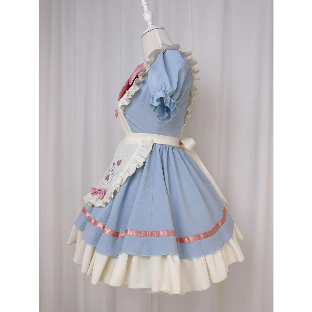 New Japanese Lolita Dog Short Maid Cosplay Costume - Cute Soft Girl Cafe Style