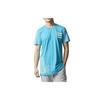 T Shirts Men's Blue Crew Neck Moderate Straight Fit CE1056