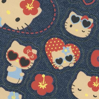 Denim Sticker Hello Kitty/tan 307116