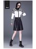 High-Waisted A-Line Leather Skirt for Women, Autumn/Winter, Pleated Lambskin Midi Skirt, Age-Defying & Classic Design