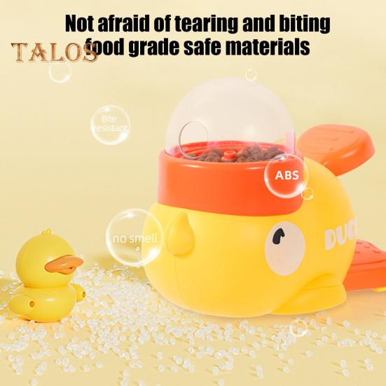 Interaktives Hundepuzzle, Slow Feeder, Leckerli-Spender in Entenform für kleine und mittelgroße Hunde, Slow Feeder-Hundenapf für das Training