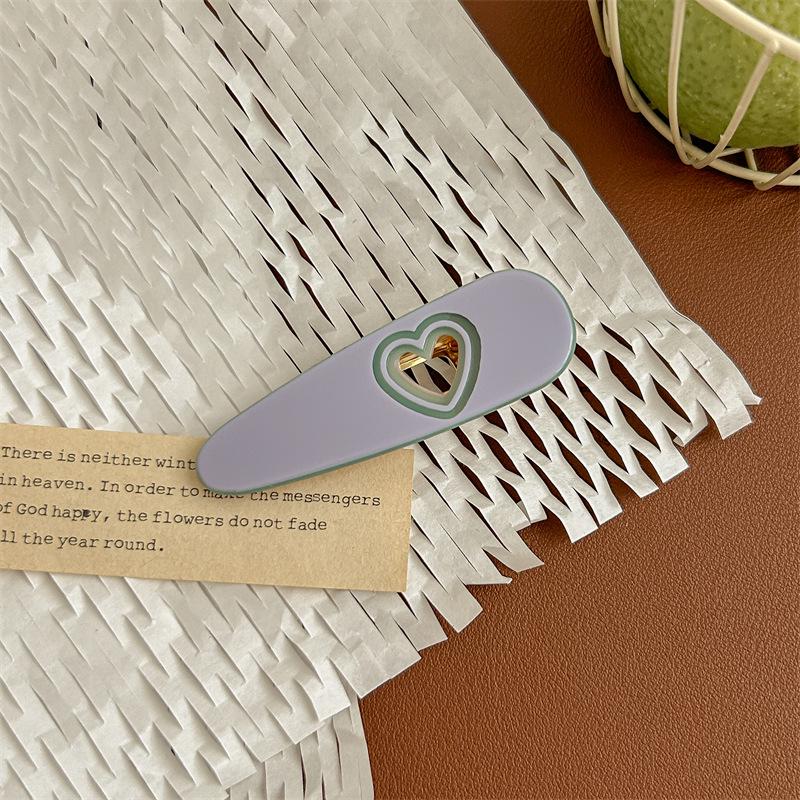 

Sweet Diary: Love Hollowed Acetate Claw Clip for Energetic Girls - Bow Updo Hair Accessory