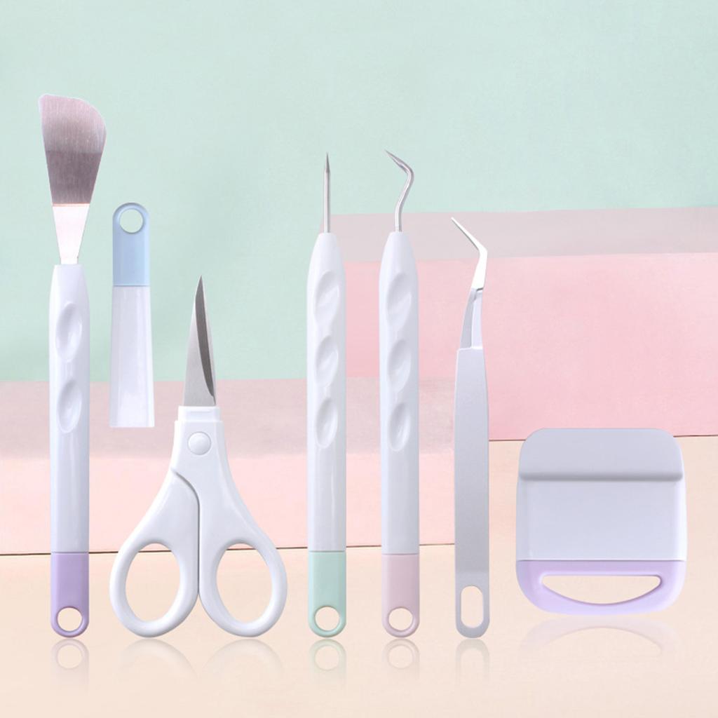 Vinyl Basic Craft Tool Set Weeding Tool With Weeder Scraper Spatula Tweezers Scissors Removal Tool