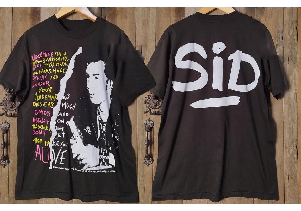 SID VICIOUS SEX PISTOLS Double Sided Cotton T Shirt Full Size S-5XL Unisex T-Shirt