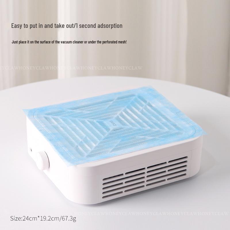 Opakovaně použitelná netřepivá prachová filtrační tkanina pro nehtový salon